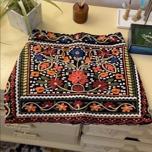 embroidered skirt